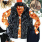 Remy Zip Up Vest - Shiny Black