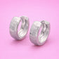 LIMITED RELEASE: Silver Plated Hammered Huggies // ships 2-3 weeks