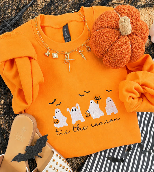 PREORDER: Tis the Season Ghost Embroidered Sweatshirt