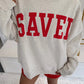 SHIPS FREE TODAY // Saved by Grace Mock Neck Sweatshirt