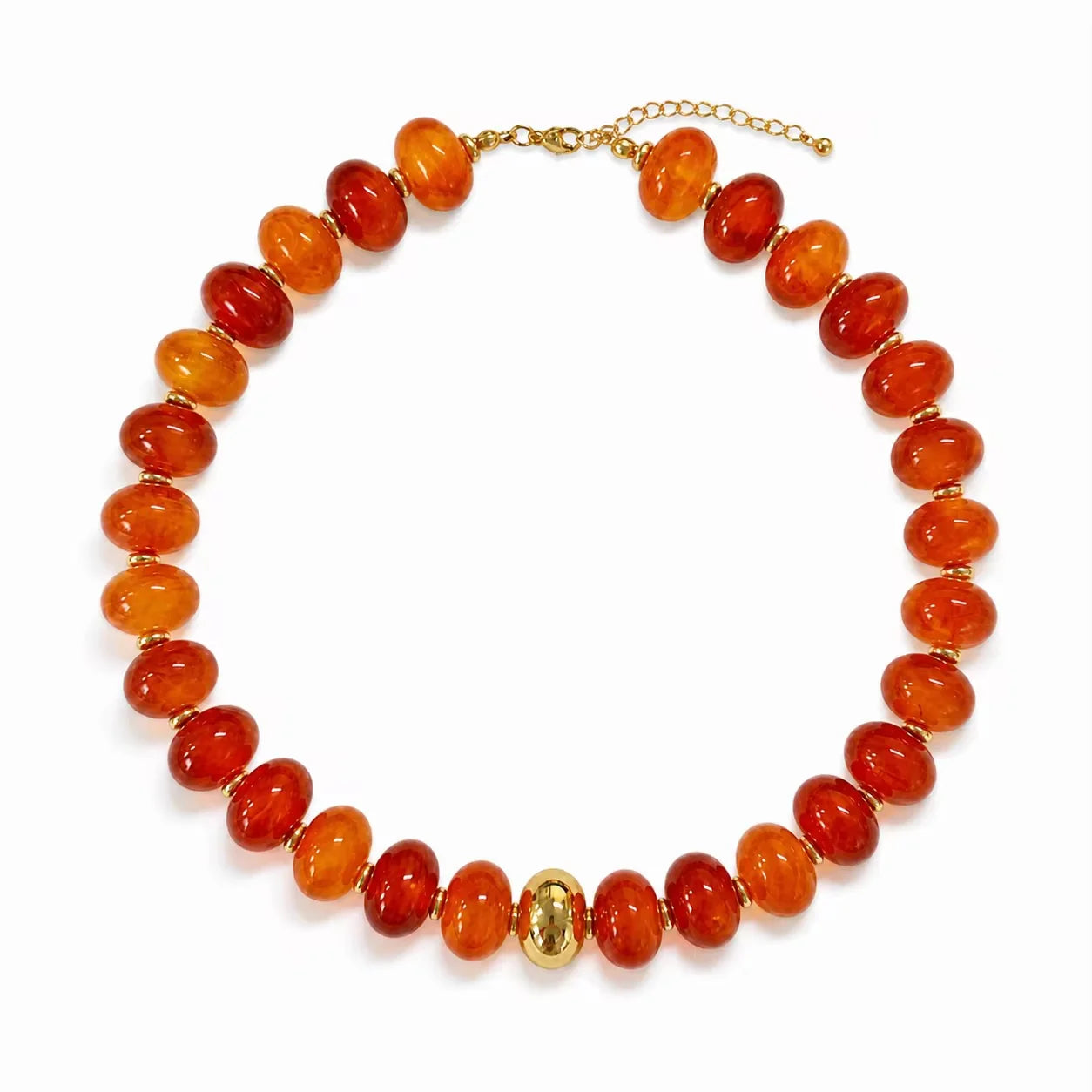 SHIPS FAST // Beaded Necklaces - Multiple Colors with Gold Heart // ships in about a week