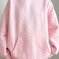 PREORDER: // Pink Polka Dot Printed Oversized Hoodie Set // ETA October
