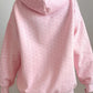 PREORDER: // Pink Polka Dot Printed Oversized Hoodie Set // ETA October