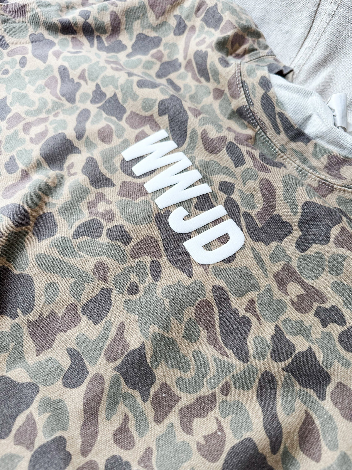 WWJD Duck Camo Graphic Tee // ships in about a week