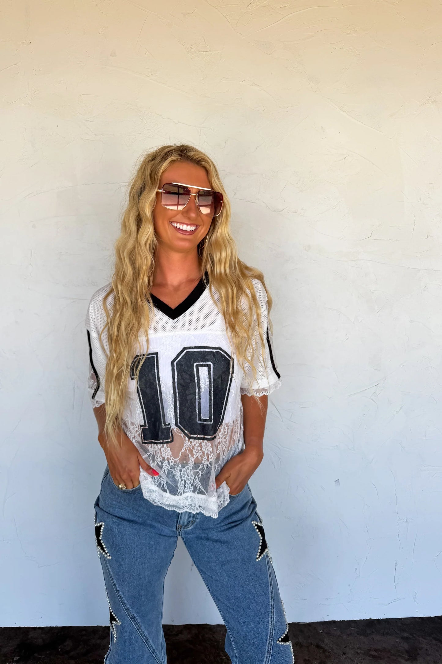 PREORDER: Bleacher Babe Lace Jersey  // eta September