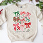 Deck the Halls Bows & Holly Tee/Sweatshirt in Tan