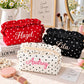 Custom Polka Dot Ruffle Zipper Bag