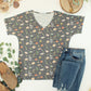 Chloe Cozy Top - Wildflower Meadow