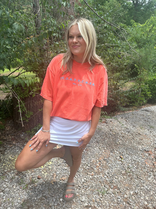 White Athletic Skort // ships in about a week