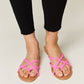 Macy Pink Crisscross Sandals