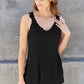 Lace Detail V-Neck Cutout Cami