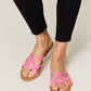 Macy Pink Crisscross Sandals
