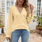 Eyelet Lace Long Sleeve Top