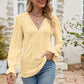 Eyelet Lace Long Sleeve Top