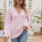 Eyelet Lace Long Sleeve Top