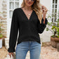 Eyelet Lace Long Sleeve Top