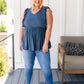 Before Now Ruffled Babydoll Top