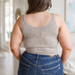 Fundamentals Ribbed Seamless Reversible Tank in Light Mocha
