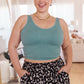 Fundamentals Ribbed Seamless Reversible Tank in Vintage Blue