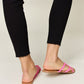 Macy Pink Crisscross Sandals