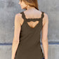 Lace Detail V-Neck Cutout Cami