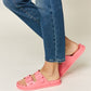 Perfectly Pink Double Buckle Open Toe Sandals